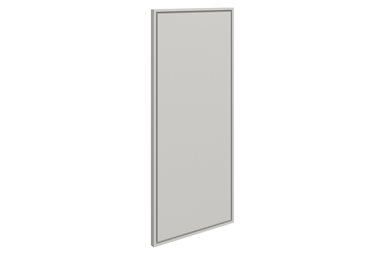 Монако Шкаф навесной L200 Н720 (1 дв. гл.) (белый/маус матовый)