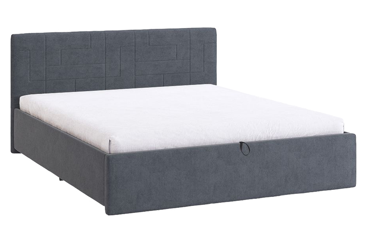 Кровать с подъемным механизмом Лора 2 160х200 см (топаз (велюр))