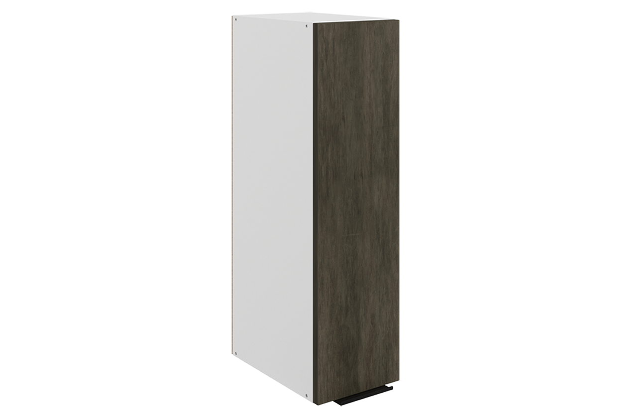 Стоун Шкаф навесной L200 Н720 (1 дв. гл.) (белый/камень темно-серый)