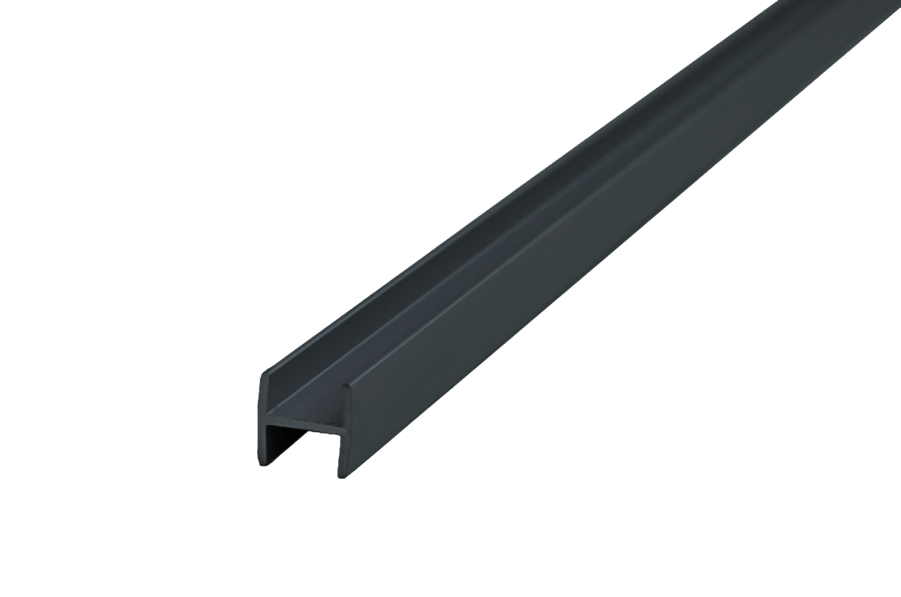 Щелевая планка "Н-образная" для стеновой панели 6мм (черный)