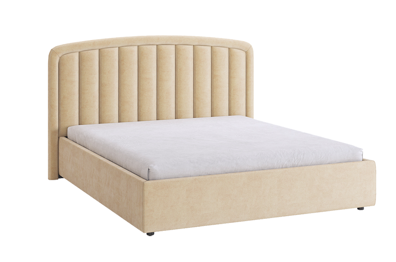 Кровать с основанием Сиена 2 160х200 см (карамель (велюр))