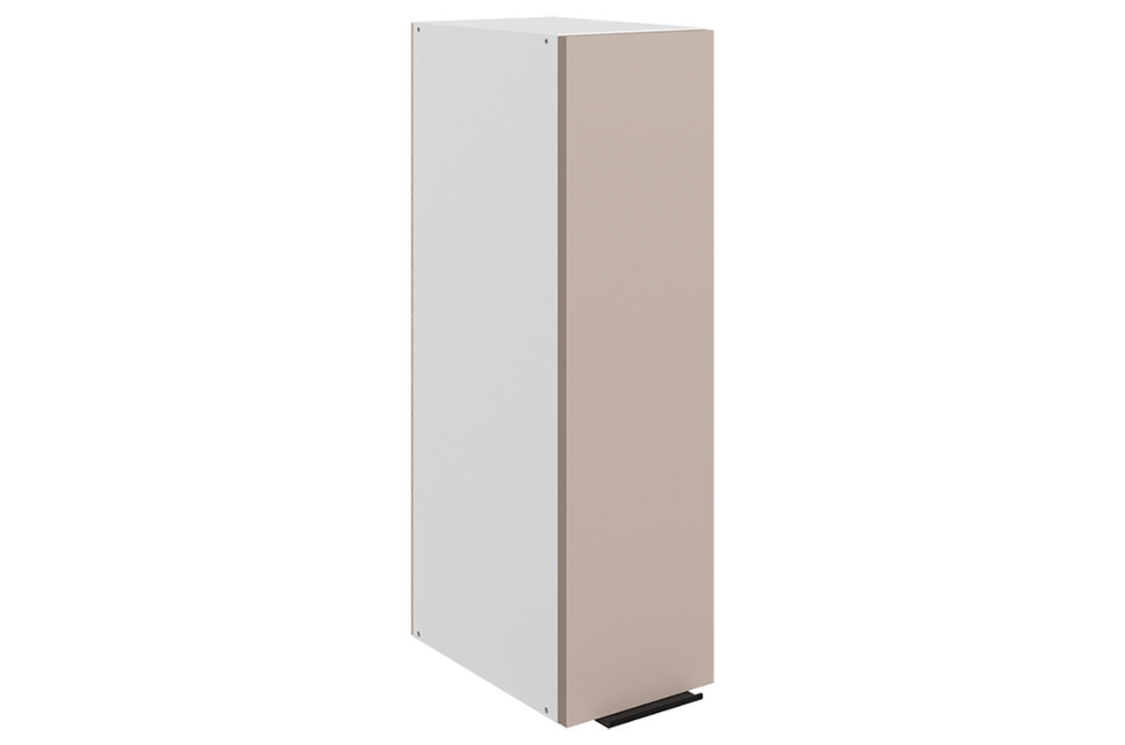 Стоун Шкаф навесной L200 Н720 (1 дв. гл.) (белый/грей софттач)