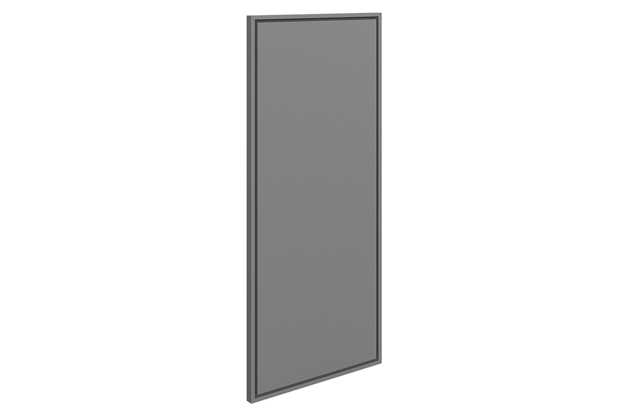 Монако Шкаф навесной L200 Н720 (1 дв. гл.) (белый/графит матовый)