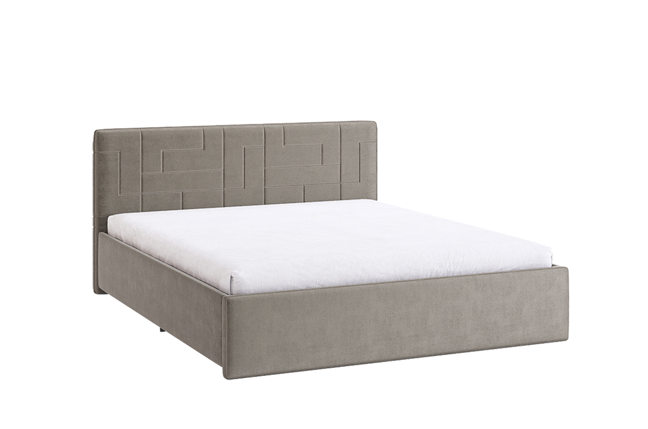 Кровать с подъемным механизмом Лора 2 160х200 см (латте (велюр))