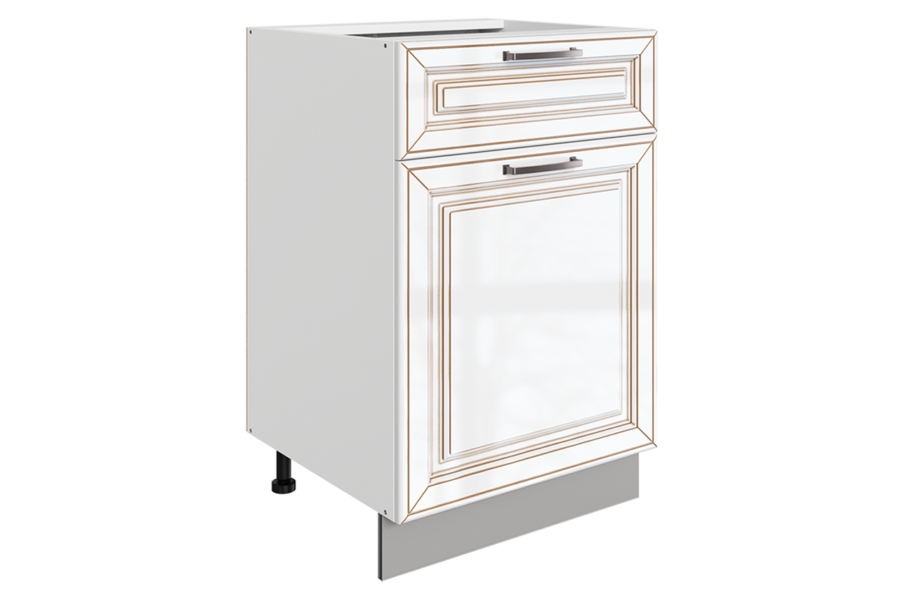 Атланта Шкаф рабочий L500 Старт (1 дв. гл. 1 ящ.) (эмаль)