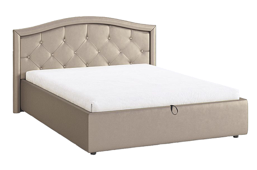 Кровать с подъемным механизмом Верона 140х200 см (бронза (экокожа))