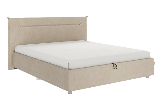 Кровать с подъемным механизмом Альба 160х200 см (капучино (велюр))