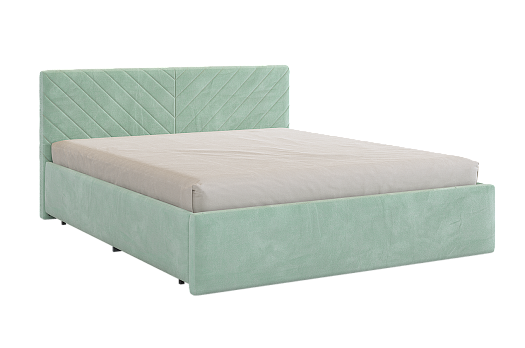 Кровать с основанием Сандра 2 160х200 см (мята (велюр))