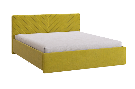 Кровать с основанием Сандра 2 160х200 см (янтарь (велюр))