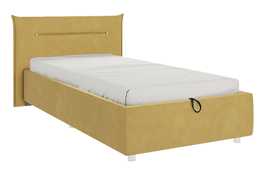 Кровать с подъемным механизмом Альба 90х200 см (медовый (велюр))