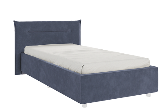 Кровать с основанием Альба 90х200 см (топаз (велюр))