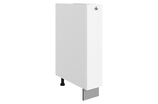Мишель Шкаф рабочий L150 B500 (1 дв. гл.) (эмаль) (белый/белый)