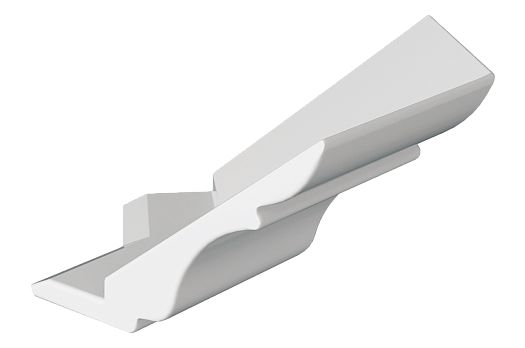 Элемент карниза угловой наружный (135 град.) Атланта (белый)