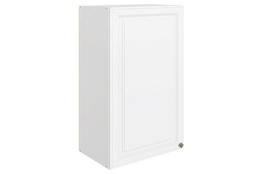 Мишель Шкаф навесной L500 Н900 (1 дв. гл.) (эмаль) (белый/белый)