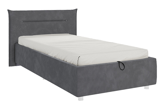 Кровать с подъемным механизмом Альба 90х200 см (графит (велюр))