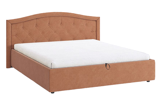 Кровать с подъемным механизмом Верона 2 160х200 см (персик (велюр))