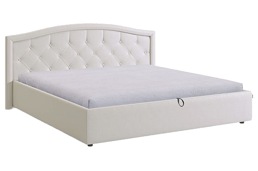 Кровать с подъемным механизмом Верона 180х200 см (белый (экокожа))