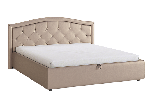 Кровать с подъемным механизмом Верона 160х200 см (бронза (экокожа))