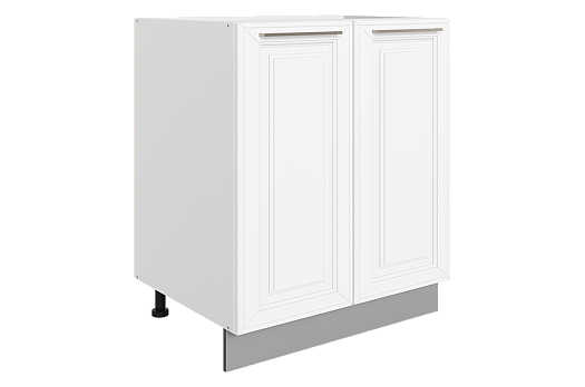 Мишель Шкаф рабочий L600 (2 дв. гл.) (эмаль) (белый/белый)