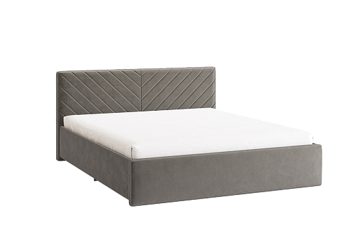 Кровать с основанием Сандра 2 160х200 см (латте (велюр))