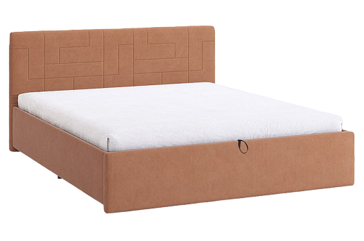 Кровать с подъемным механизмом Лора 2 160х200 см (персик (велюр))