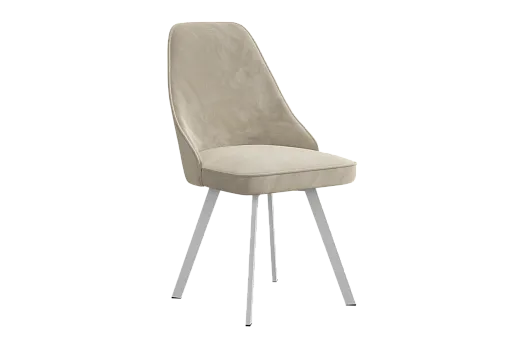 Стул Милан 2 Т2 (пломбир (велюр)/белый)