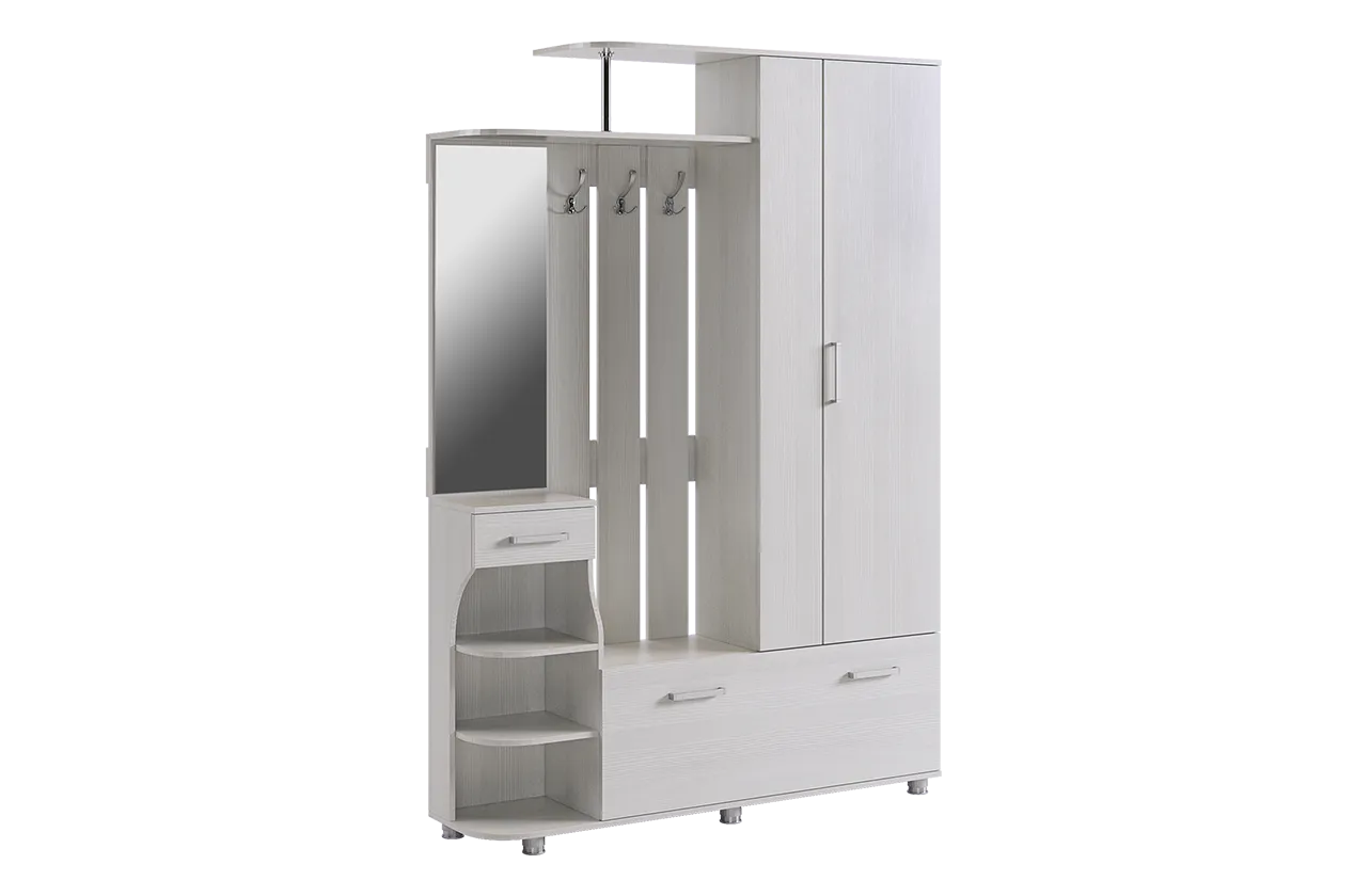 Прихожая Барселона-2 (белый рамух)