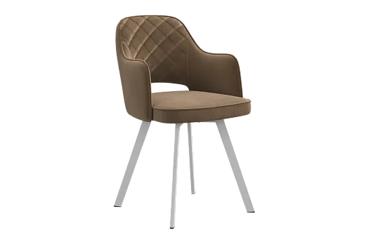 Стул Оксфорд Т2 (беж (велюр)/белый)