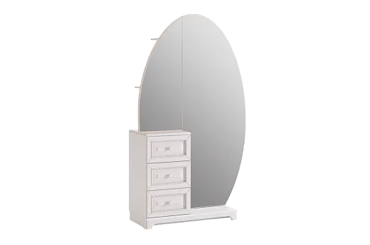 Белла Шкаф комбинированный (белый/джелато софт)