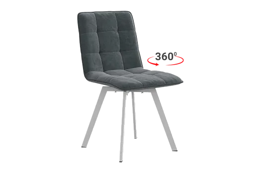 Стул Марсель Т2П (графит (велюр)/белый)