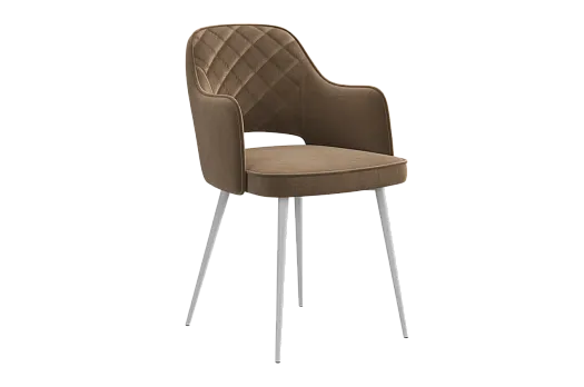 Стул Оксфорд Т1 (беж (велюр)/белый)