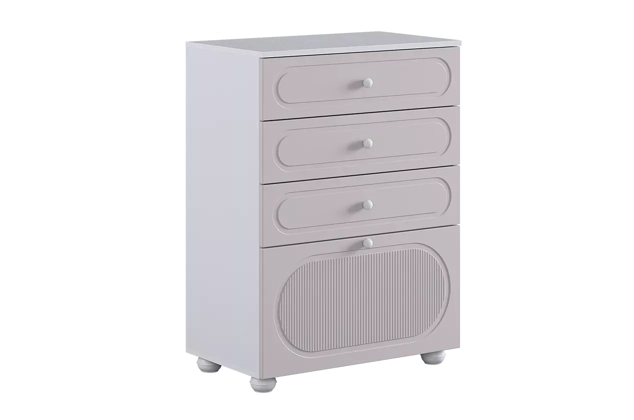 Милана Комод (белое дерево/сакура)