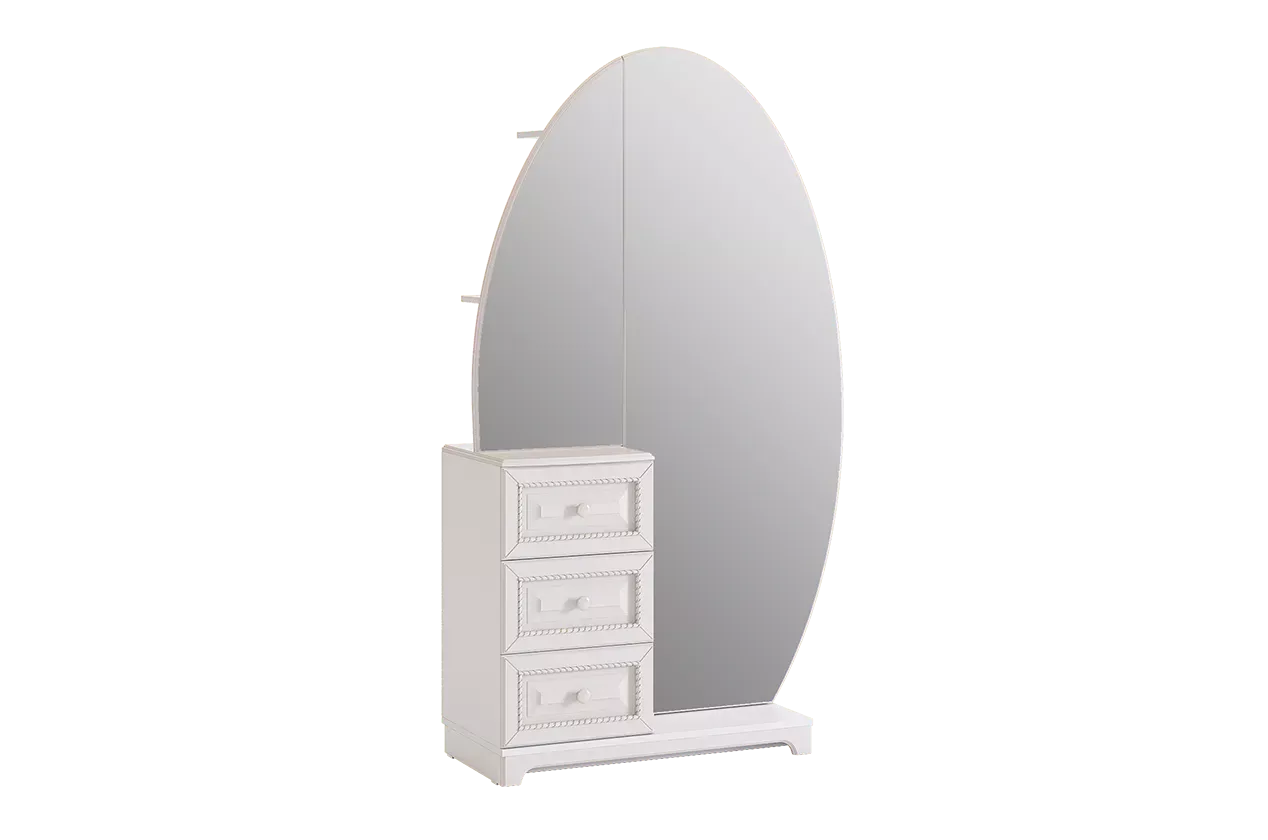 Белла Шкаф комбинированный (белый/джелато софт)