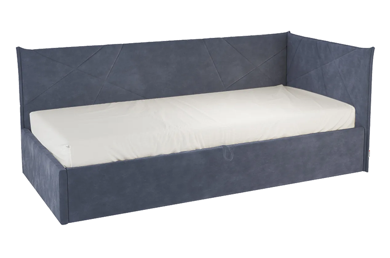 Кровать с подъемным механизмом Квест (Тахта) 90х200 см (топаз (велюр))