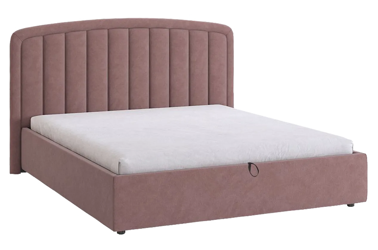 Кровать с подъемным механизмом Сиена 2 160х200 см (пудра (велюр))